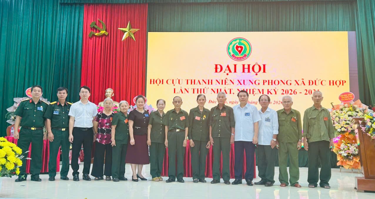 Hội Cựu Thanh niên xung phong xã Đức Hợp tổ chức Đại hội đại biểu lần thứ nhất, nhiệm kỳ 2026 - 2031.