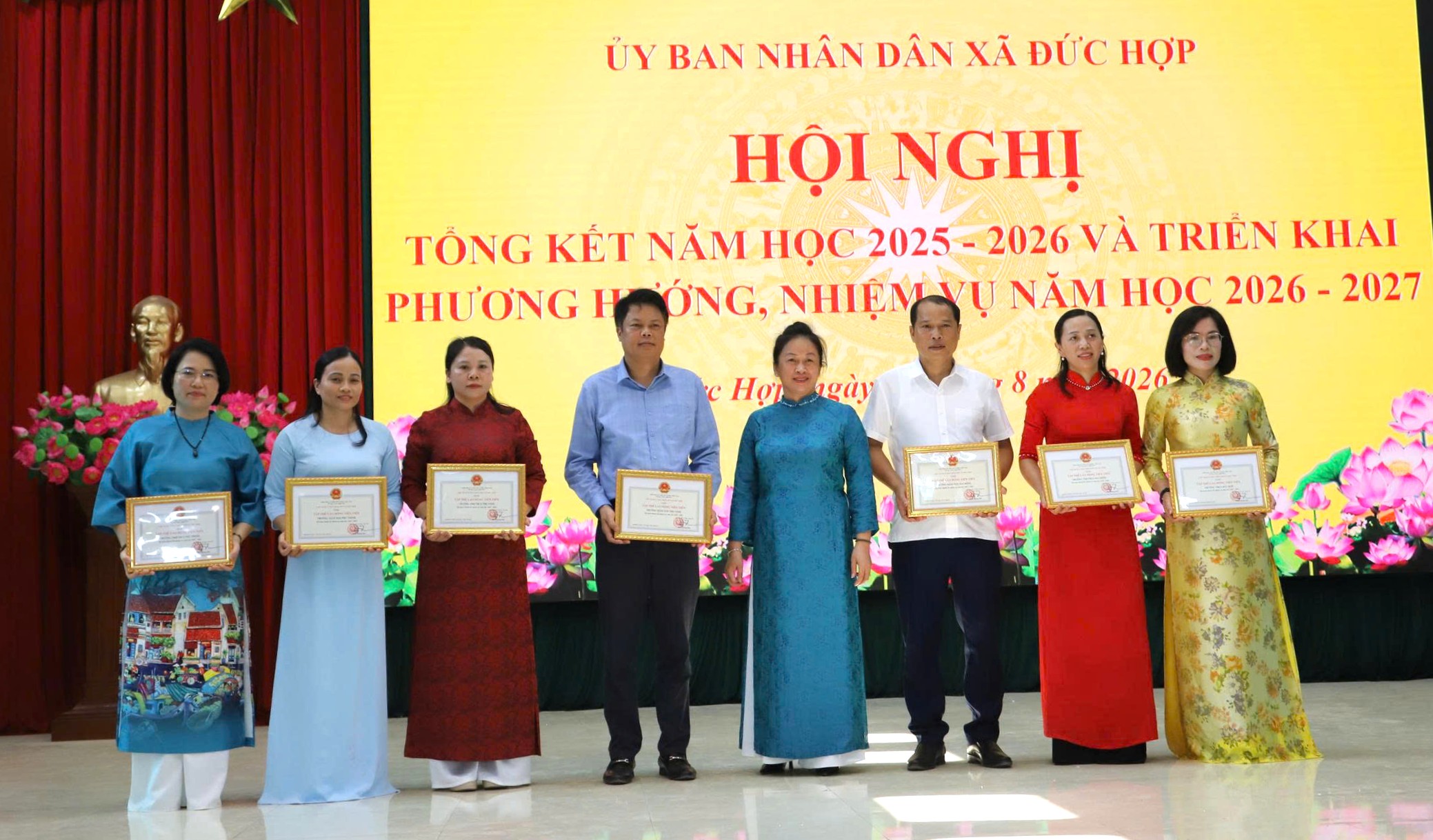 Xã Đức Hợp tổ chức hội nghị tổng kết năm học  2025 -2026 và triển khai phương hướng, nhiệm vụ năm học 2026 – 2027
